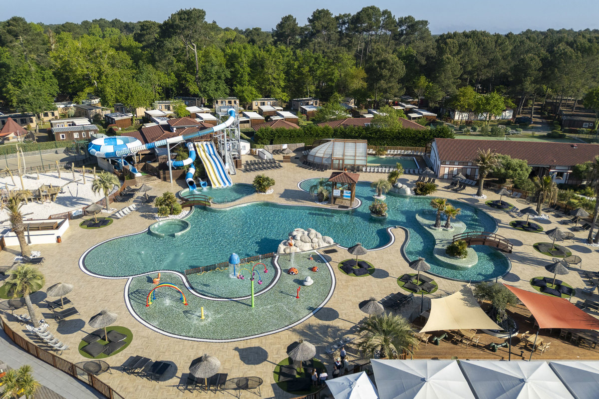 Au Lac de Biscarrosse | Campingplatz 5 Sterne Landes | Aquapark