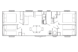 Mobil-home Confort 8 personnes 4 chambres 40m² - Les Ajoncs d'Or