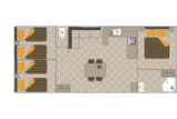 Mobil-home Louisiane Corail 3 chambres - Le Logis du Breuil