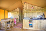 Ciela Nature Lodge tent - 3 bedrooms - Equipped kitchen - Bathroom - Le Lac de Thoux