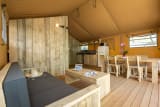 Tent Ciela Nature Lodge - 2 bedrooms - Kitchen – Bathroom - La Farigoulette