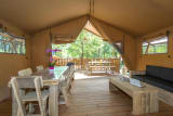 Tent Ciela Nature Lodge - 2 bedrooms - Kitchen – Bathroom - La Farigoulette