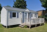 Standaard Mobile Home 32m² (3 slaapkamers) + terras 10m² + TV - Cap Finistère