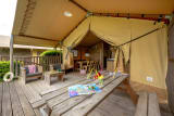 Ciela Nature Lodge tent - 3 bedrooms - Equipped kitchen - Bathroom - Le Lac de Thoux