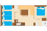 Mobile home Leisure 8 persons 3 bedrooms 30m² - Oléron Loisirs