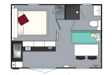 Mobil-home Cocoon 4 personnes 1 chambre 20m² - Oléron Loisirs