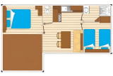 Mobil-home Evasion 7 personnes 2 chambres 28m² - Les Pirons