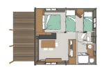 Chalet Evasion 5 personnes 2 chambres 24m² - L'Orée du Bois