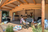 Ecolodge Cotton Confort 32 m² - 2 chambres - terrasse couverte de 11m² + TV - Le Bel Air