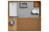 Emplacement CONFORT 100m² avec électricité et sanitaires privatifs (tarif incluant 2 pers.) - CosyCamp