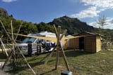 CONFORT pitch 100m² with electricity & private sanitary facilities (price including 2 pers.) - CosyCamp