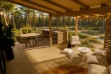 Mobilheim „Cocoon“ mit 2 Schlafzimmern und 2 Bädern | PREMIUM+ – 33 m² – Spa – Klimaanlage – TV – Waschmaschine – Plancha – überdachte Terrasse – Reisepaket - Au Bois des Biches