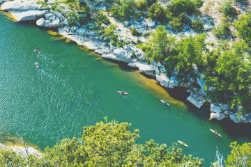 Les gorges de l'Ardèche