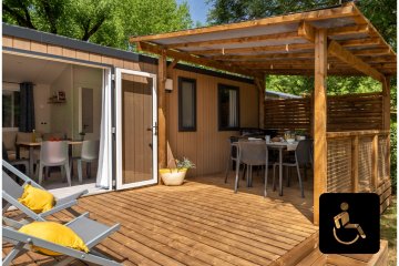 Mobil-home PREMIUM - 2 chambres - PMR - Les Grottes de Roffy - Romanée