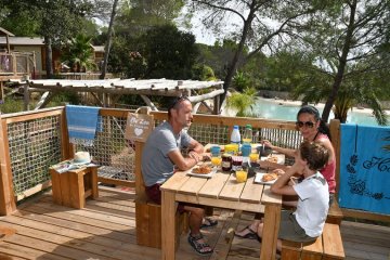 LODGE KRUSOE VUE LAGON - La Pierre Verte