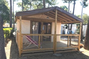 LODGE FAR WEST voor mensen met beperkte mobiliteit - 2 slaapkamers 25m² met terras - Les Genets