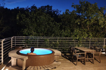 Cabin Lodge with breakfast and Private Spa - Domaine Saint Cerice