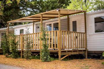 Mobil Home Family 5 Pièces 8 adultes + 2 enfants de 12 ans maximum Climatisé + TV - Le Lagon d'Argelès