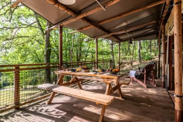 Tente Lodge Premium Safari Okavango 3 Pièces 6 Personnes - La Serre