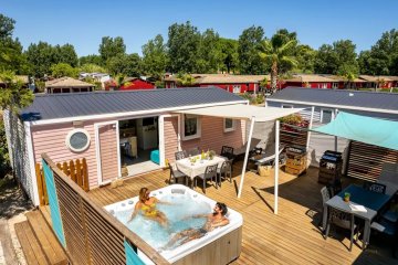 Cottage CAÏCOS PREMIUM con SPA, 2 x 33 m², 2 x 3 camere - Californie Plage