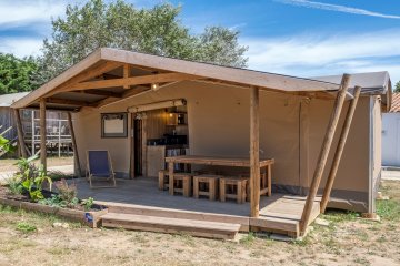 Ecolodge Cabin Cotton CONFORT 35sqm (2 bedrooms) 11sqm sheltered terrace + TV - Les Ilates