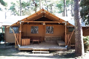 Lodge Tent GLAMPING SAFARI BAHAMAS 6 people - Les Pins d'Oléron