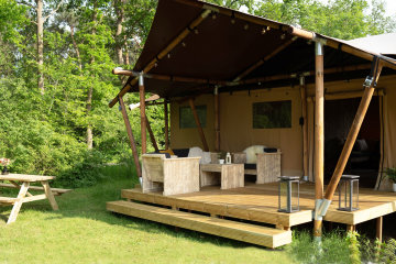 Tente Safari Prestige Plus 6 pers 3 ch 1 SDB 49m² - La Presqu'île