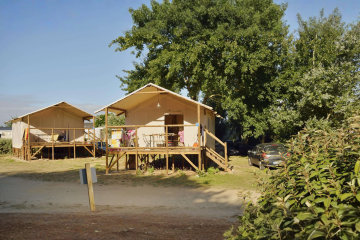 Cabane Lodge op palen Standard 34m² (2 kamers) - overdekt terras 11m² - Les Paludiers