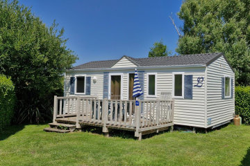 Standaard Mobile Home 32m² (3 slaapkamers) + terras 10m² + TV - Cap Finistère