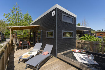 Tiny House 4p 2 Kamers *** airco - Au Lac de Biscarrosse