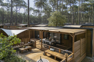 Mobil-home PREMIUM - 3 chambres - 2 salles d'eau - Climatisé - Le Tedey