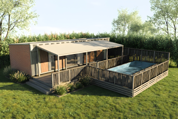 NEW// House La Rance Prestige 40m² - 3 bedrooms - 2 bathrooms - Pool - sheltered terrace - La Hallerais