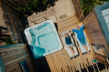 Garden Family PRESTIGE - 4 salle d'eau + 4 WC + Jacuzzi - Les Méditerranées - Beach Garden