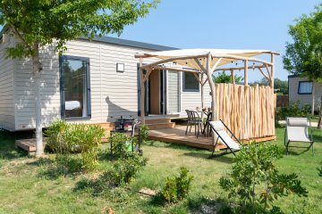 Mobil Home PRIVILEGE 2 bedooms, 2 bathrooms, Air conditioning, Plancha, Tv, Wifi , sheets, nespresso - Les Galets