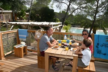 LODGE KRUSOE VUE LAGON - La Pierre Verte