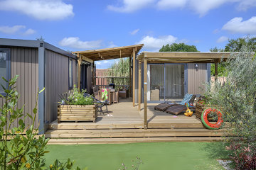 NEW -Mobile-home Ciela Exception Tribu SPA - 2 mobile-homes - 4 bedrooms, bed linen, towels, plancha - Les Fontaines