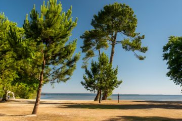 Emplacement Tente élec - Piéton Vue Lac 1ère ligne - Club Navarrosse Plage