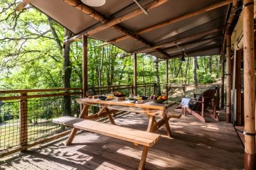 Tente Lodge Premium Safari Okavango 3 Pièces 6 Personnes - La Serre