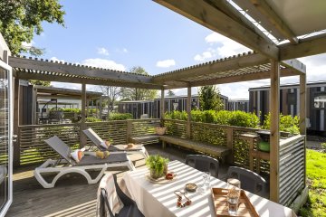 Cabane Premium 3 Pièces 4 Personnes Climatisée + TV - Village Perrosien