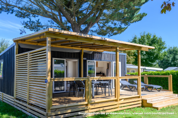 Homeflower Premium 35m² - 3 bedrooms + terrace - TV + AC + sheets + towels included - Mas de Champel