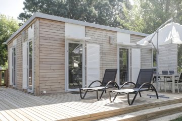 Mobile-home Premium 40m² 2 bedrooms + Air co + panoramic terrace + TV +  Sheets and towels - L'Ile d'Offard