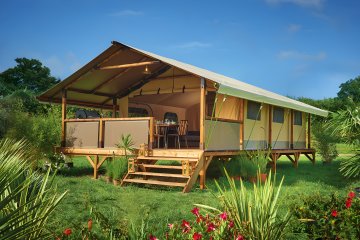 Tente Ciela Nature Lodge - 2 chambres - Cuisine équipée – Salle de bain - de La Liez