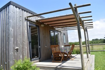 Cottage Premium 28m² - 2 kamers + Overdekt terras + LV + TV + Met lakens + Baddoek - Le Petit Paris