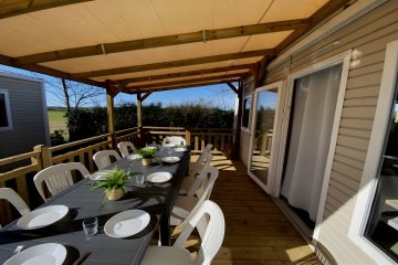 Le Large, Mobil Home 4 CH / 8-10 pers + LV - Ostrea