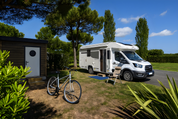 Emplacement CONFORT avec sanitaire privé - Californie Plage