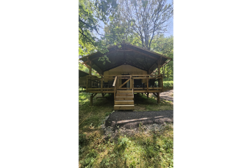 Luxe natuurlodge met 3 kamers voor 4 personen (geen badkamer) - La Serre