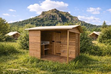 Emplacement CONFORT 100m² avec électricité et sanitaires privatifs (tarif incluant 2 pers.) - CosyCamp