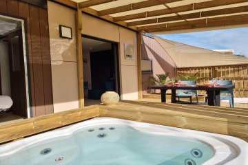 Cottage Cordouan spa. Jacuzzi, Beds made up, Wifi, air conditioning, Barbecue, 2 bicycles and Cleani - Des 2 Plages