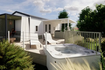 Mobil-home Premium 2 chambres Spa - Eden Villages L'Océan & Spa