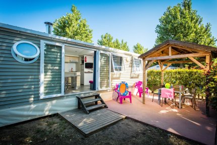 Mobilhome TIKI HUT Prestige 33m² 3 chambres - Californie Plage